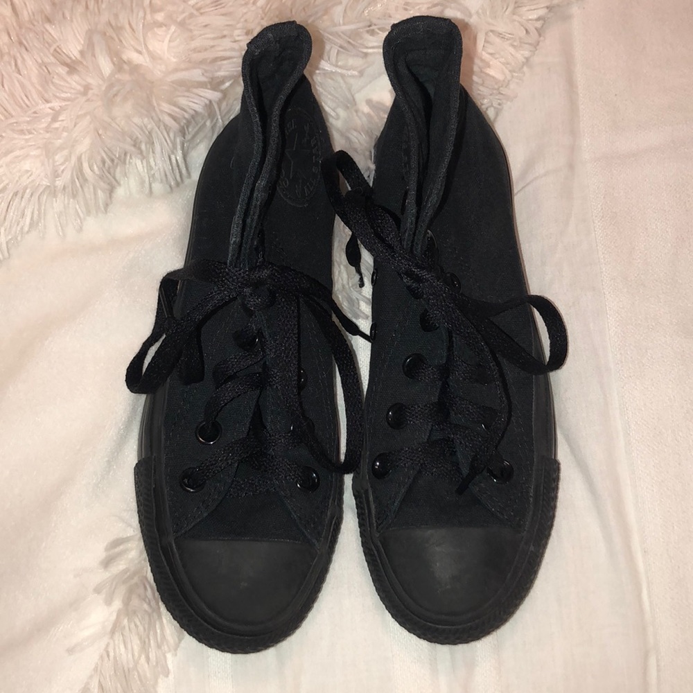 All back high top converse